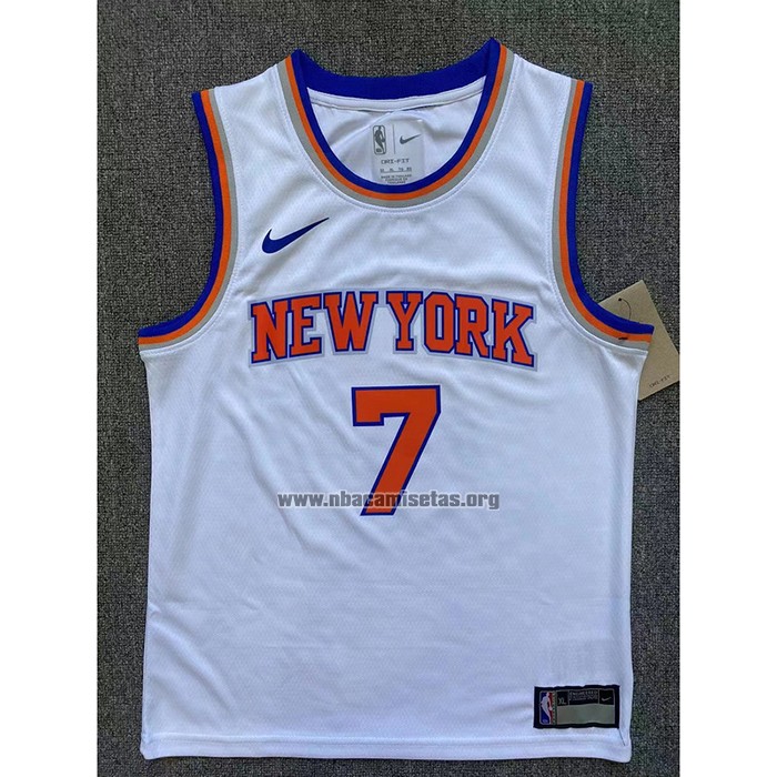 Camiseta Nino New York Knicks Carmelo Anthony NO 7 Association Blanco